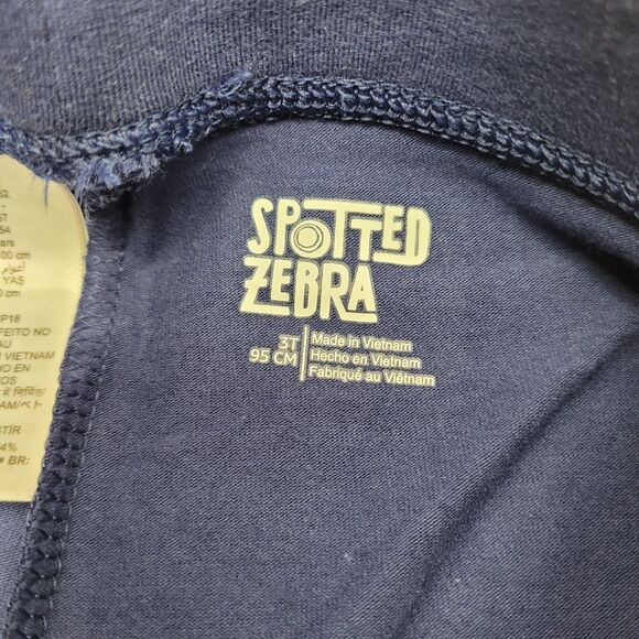 Spotted Zebra Girls  Active Stretch Blue & Gray Printed Legging 3T (2-Pack) - Picture 3 of 7